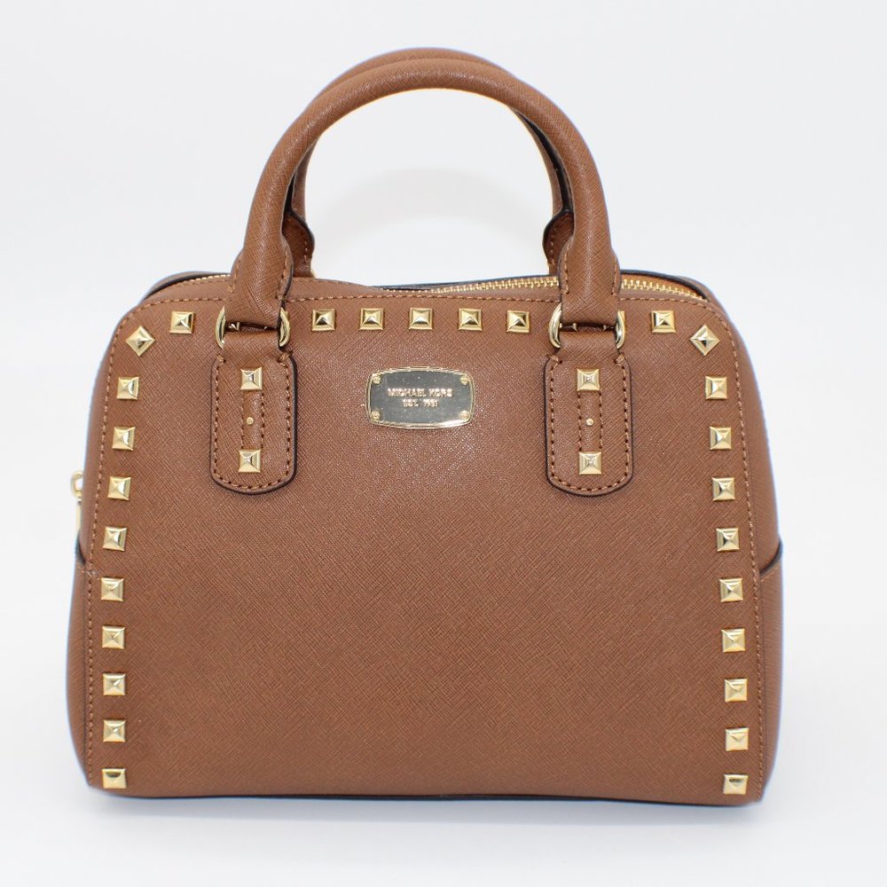 Michael Kors Saffiano Stud Small Satchel Limited Edition